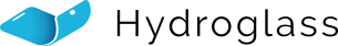 Nuevo Logo - Hydroglass Azul y negro